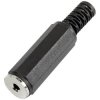 TruComponents 202587 2.5 mm audio jack Socket, straight,Pins:2 Mono Black