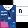 4825 Name badge, 60 x 90 mm, lanyard, with badge inserts, 10 pieces