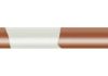 PVC-switching strand, highly flexible, LiYv, 0.14 mm², 18 x 0.1 mm, brown/white, outer Ø 1.1 mm, BYB-5-92F540