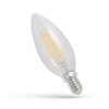 Żarówka E14 LED 4W WW Świeczka Edison, Spectrum Filament bi.ciepły