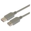 L-Com Kabel USB Męski Złącze A USB Złącze B USB typu A Męski dł. 1 m USB 2.0 kolor: Szary