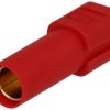Gniazdo; zasilające DC; XT150-F1; proste; na przewód; czerwony; lutowany; 60A; 500V; poliamid (PA); mosiądz