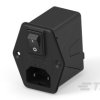 Filtr wejściowy złącza IEC1 3A TE Connectivity Montaż pionowy 5 x 20mm
