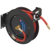 Sealey SA84 Retractable Air Hose Steel Reel 8m Ø10mm ID Rubber Hose
