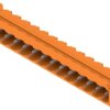 Pin header, 14 pole, pitch 5.08 mm, angled, orange, 1147680000