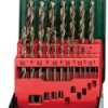 Metabo 627157000 HSS Zestaw wierteł krętych do metalu 19 szt. 1 mm, 1.5 mm, 2 mm, 2.5 mm, 3 mm, 3.5 mm, 4 mm, 4.5 mm, 5