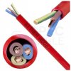 Kabel przeciwpożarowy silikonowy HDGs 3x2,5mm2 FE180 PH120 E90 czerwony 300/500V bezhalogenowy B2ca drut Bitner