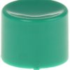 Snap-on lever cap, round, Ø 10 mm, (H) 7.5 mm, green, for pushbutton switch, U483
