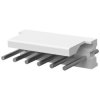 Pin header, 6 pole, pitch 3.96 mm, straight, natural, 640388-6