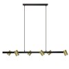 Lampa wisząca Snow 6 złoto - czarna 6xGU10 Light Prestige