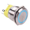 Blue LED On-On Latching 22mm Vandal Resistant Push Button Switch SPDT