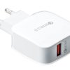 Ładowarka sieciowa Quick Charger USB 3A biała