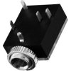 Monacor 340980 PG-203JN jack socket 3.5mm black durable construction
