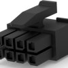 Socket housing, 8 pole, pitch 3 mm, straight, natural, 3-794617-8