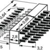 Pin header, 10 pole, pitch 2.54 mm, straight, gray, 511.030.003.010.000