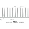 Radiator; A6023; 7,8kg/m; żebrowany; 190,5mm; 50mm; Kęty