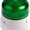Sygnalizator 230 V AC Migające Zielony Montaż powierzchniowy Ksenon
