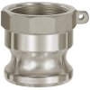 Kamlok quick-connect coupling plug, L 41 mm, 16 bar, aluminum, for hose, 108066
