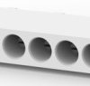Pin header, 8 pole, pitch 6.35 mm, straight, white, 643410-1