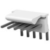 Pin header, 5 pole, pitch 2.54 mm, angled, natural, 640457-5