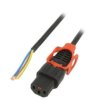 SCHAFFNER-819170 Kabel IEC C13 żeński 3m z blokadą IEC LOCK