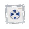 Simon 54 Gniazdo pojedyncze DATA z/u 16A IP20 z kluczem uprawniającym białe DGD1.01/11