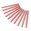 Wtyk goldpin 2x40 prosty raster 2,54mm - czerwony - 10szt. - justPi