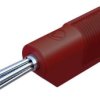 Wtyk bananowy wieżowy SKS Hirschmann BSB 20 K, O 4 mm, 2.5 mm2, 30 A, 60 V, czerwony
