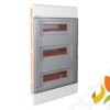 Rozdzielnica podtynkowa 36 modułowa 3x12M drzwi transparentne IP40 SRp-36 3x12,N+PE 2.36 ELEKTRO-PLAST