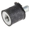 Podstawka antywibracyjna M4 średnica 10mm wysokość całkowita 10mm Cylinder męski-żeński