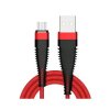 Przyłącze micro USB - QC 3.0 czerwony 2m
