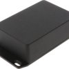 Aluminum die cast enclosure, (L x W x H) 116 x 77 x 38 mm, black (RAL 9005), IP54, 1590B3FLBK
