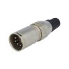 Wtyk mikrofonowy XLR 5p na kabel / DELTRON / 701-0500