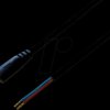075174 DC cable with plug 2,1 / 5,5 mm black 0,3m