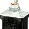 Toggle switch, metal, 2 pole, groping/latching, (On)-On, 10 A/250 VAC, silver-plated, 2TL1-8