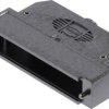 D-Sub connector housing, size: 4 (DC), straight 180°, cable Ø 3.5 to 11 mm, thermoplastic, shielded, silver, 09670370483