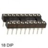 IC Socket 18-turned pin DIL (AR18HZLT-TT) - Assmann