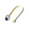 Phoenix Contact 1551529 SACC Bus Plug 4-Pos M12 D-coded 0.5m TPE Wire