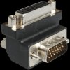 65425 Adaptor DVI 24+5 jack > VGA plug 90°