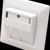 25168587 Flush-mounted box for 2 Keystone modules