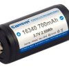 akumulator 16340 / R-CR123 3,7V Li-ion 700 mAh z zabezpieczeniem Keeppower