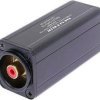 Symmetry adapter, XLR socket 3 pole to RCA socket, black, NA2F-D2B-TX