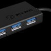 IB-AC6104-B USB 3.0 HUB, 4-port, passive, black