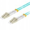 Patchcord światłowodowy MM LC/UPC-LC/UPC duplex 3mm OM3 aqua 3m LANBERG