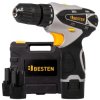Wiertarko wkrętarka akumulatorowa 2xAku 1,5Ah 12V walizka akcesoria BESTEN BE0002852