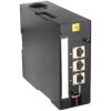 Obudowa do montażu na szynie DIN 35 do 3 portów UTP/FTP RJ45 niezaładowana czarna Molex