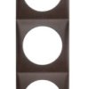 Outlet Frame 3-GANG BRN