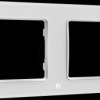 WF2 WHITE Shelly wall pushbutton frame, white, 2-fold
