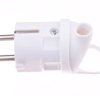 Wtyczka kątowa 10/16A 250V 2P+Z z uchwytem biała EM-GRC-02 P0039