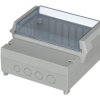 ABS/PC enclosure, (L x W x H) 166 x 161 x 93 mm, light gray (RAL 7035), IP65, 41160109